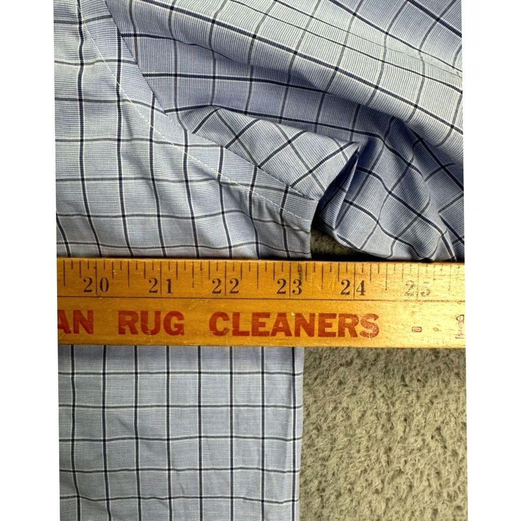 Club Room Club Room Dress Shirt Mens Blue Checkered Regular Fit 16 34-35 NEW Size 42R - 6 Thumbnail