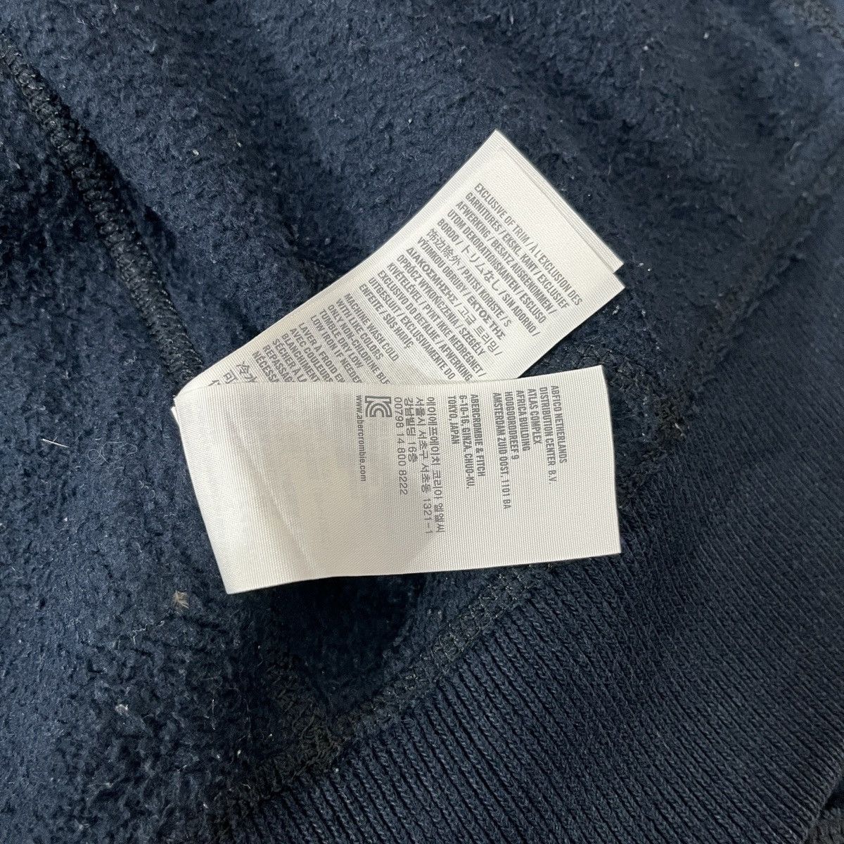 Japanese Brand Abercrombie & Fitch Button Fur Termal Hoodie Navy Size US M / EU 48-50 / 2 - 14 Thumbnail