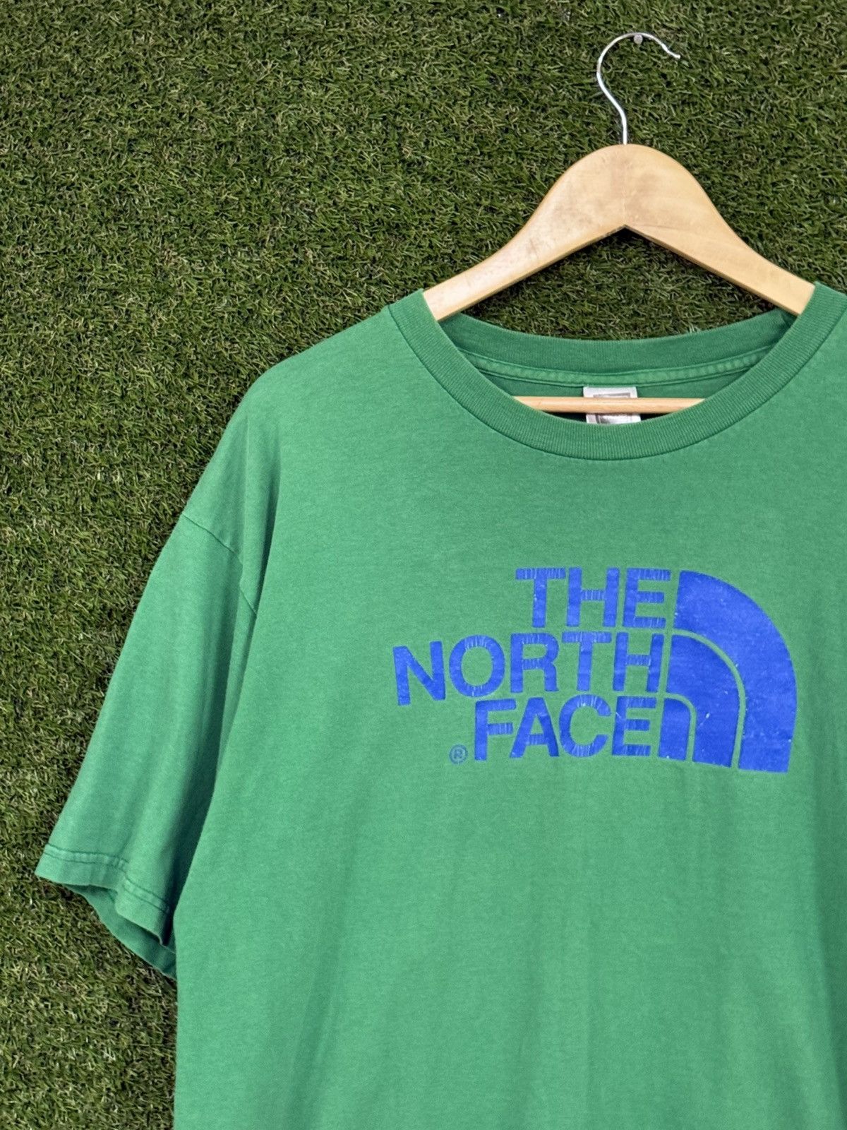 The North Face The North Face Green Blue TNF Logo Heavyweight Vintage Tee Size US XL / EU 56 / 4 - 3 Thumbnail