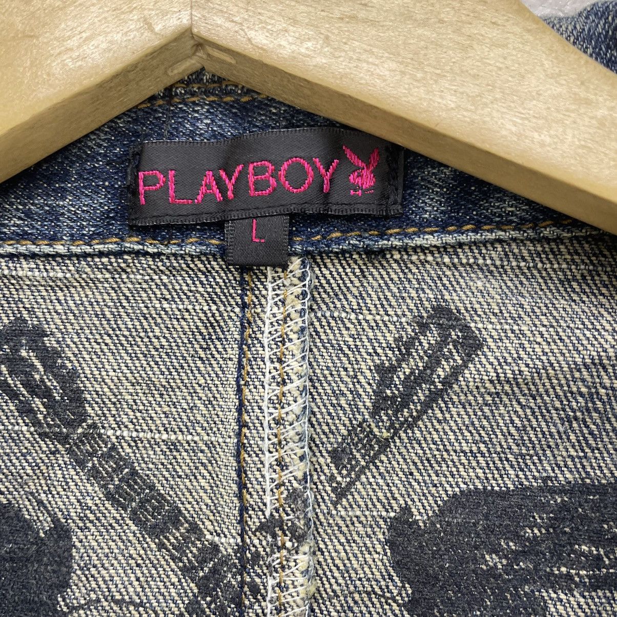 Playboy × Vintage Awesome Play Boy Trucker Denim Jacket Single Button Size M / US 6-8 / IT 42-44 - 9 Thumbnail