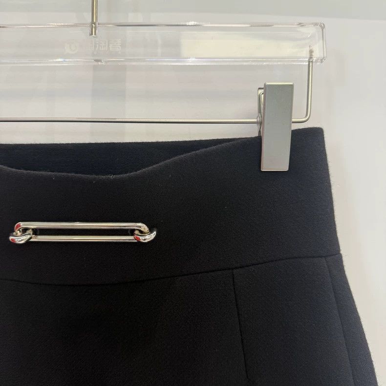 Balenciaga Balenciaga Black Wool Skirt Size 35" - 3 Thumbnail