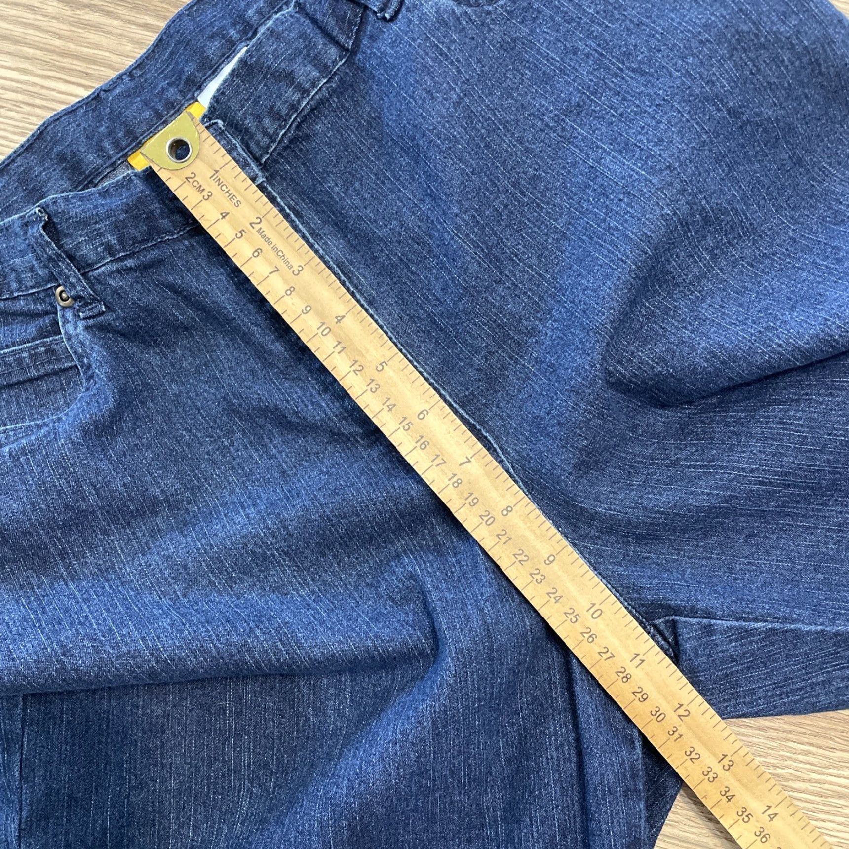 Vintage Ruby Rd Jeans Women Straight High Rise Elastic Waist Denim Blue Size 10 Adults Womens Size 32" / US 10 / IT 46 - 5 Thumbnail