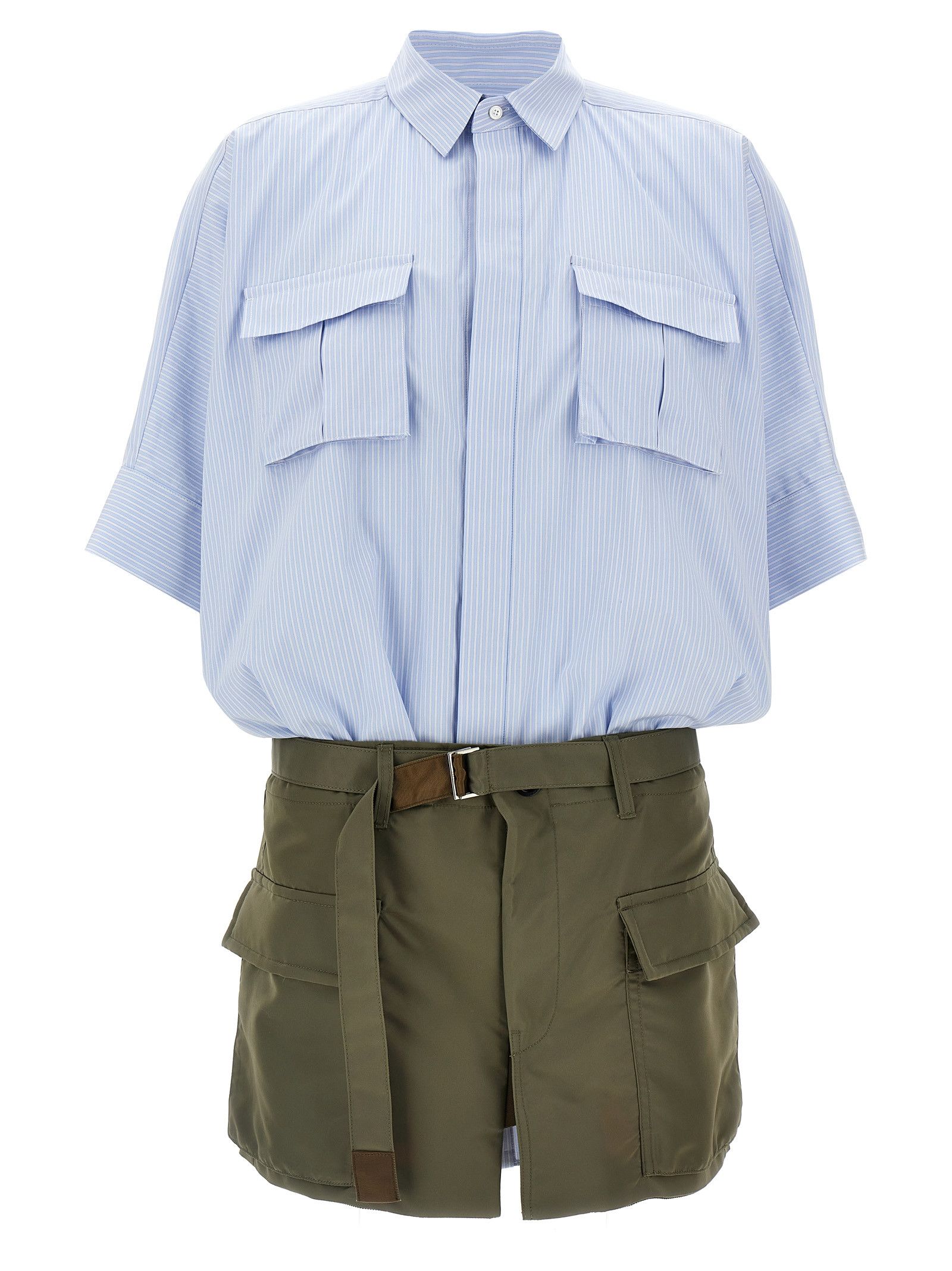 Sacai Shirt Dress Size L / US 10 / IT 46 - 1 Thumbnail