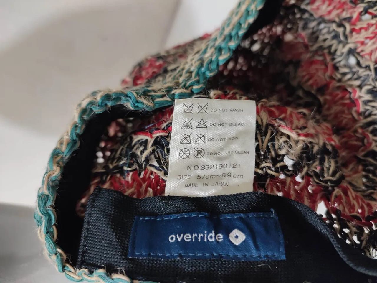 Japanese Brand Override Japan Multicolour Hats Size ONE SIZE - 7 Thumbnail