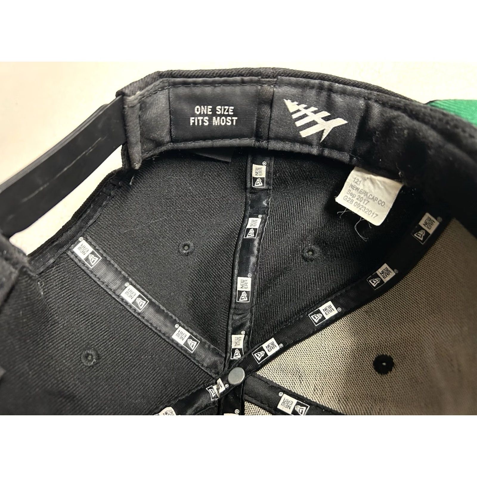 New Era VINTAGE New Era Paper Plane Hat Snapback Adjustable Black Baseball Retro 90s USA Men Size ONE SIZE - 6 Thumbnail