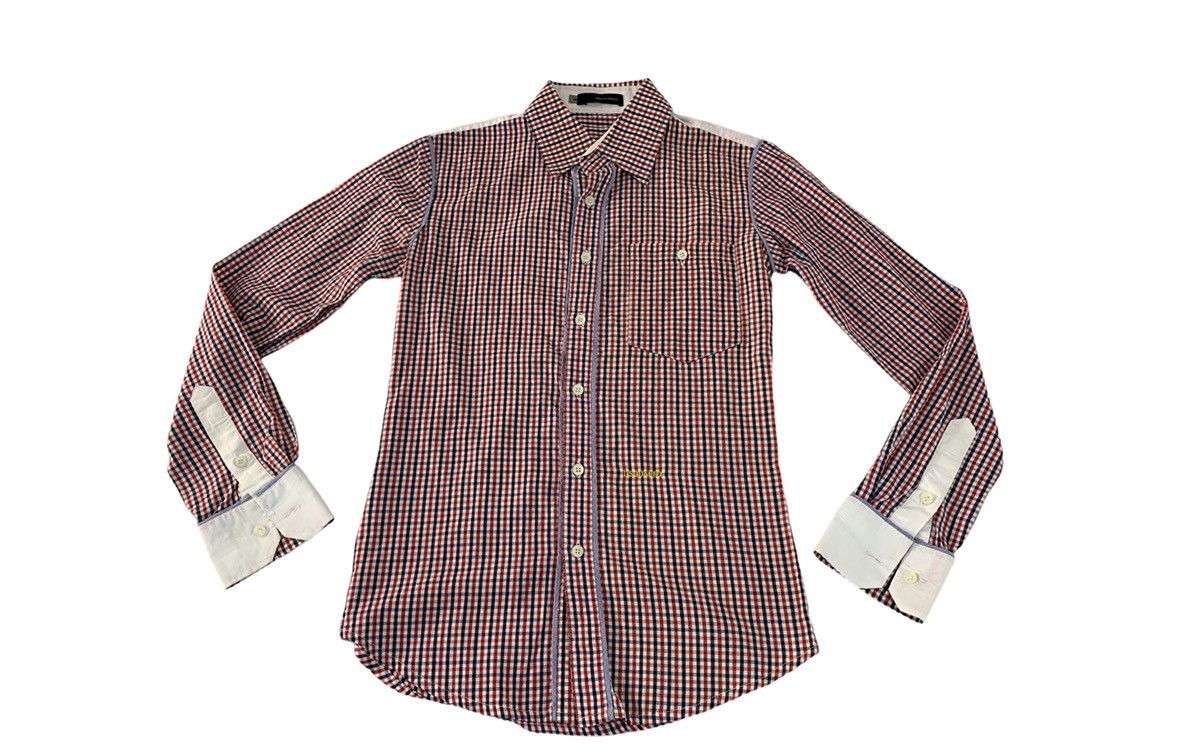 Dsquared2 Dsquared2 Gingham Longsleeve Button Up Single Pocket Unisex Size US S / EU 44-46 / 1 - 1 Thumbnail