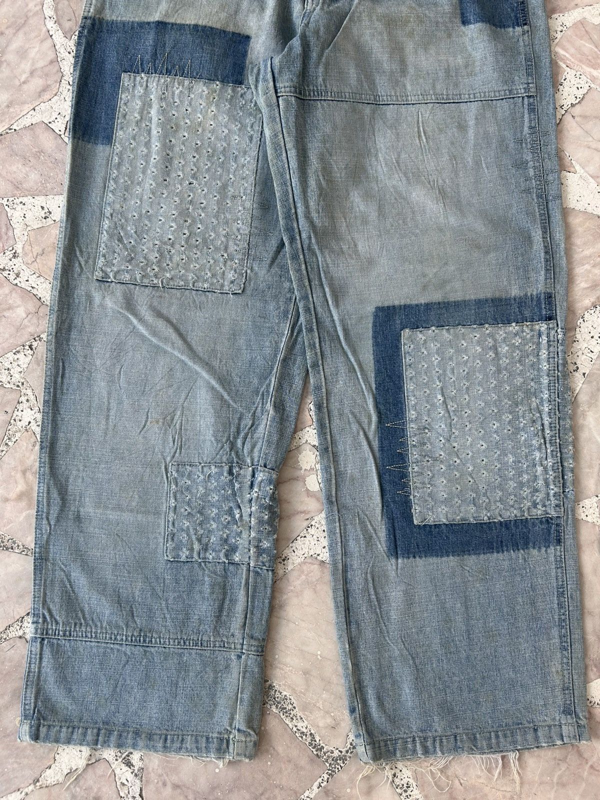 Southpole Southpole Vintage Sashiko Patchwork Japan Denim Size US 30 / EU 46 - 4 Thumbnail