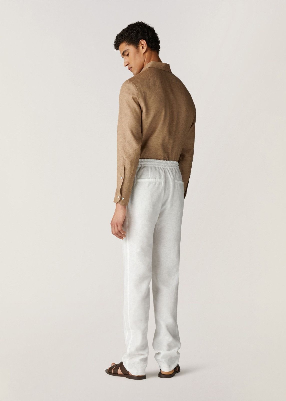 Loro Piana o1srvl11e1024 Gadd Leisure Pant in White Size US 36 / EU 52 - 5 Thumbnail