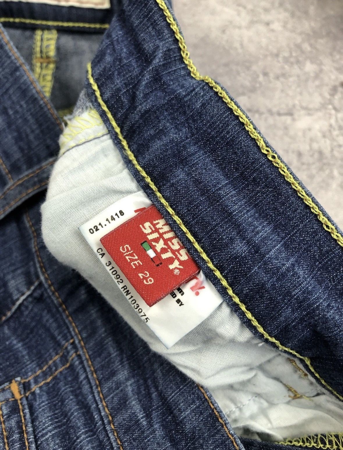 Miss Sixty MISS SIXTY Vintage 29 Size Flared Streetwear Avantgarde Y2k Size 29" - 16 Thumbnail