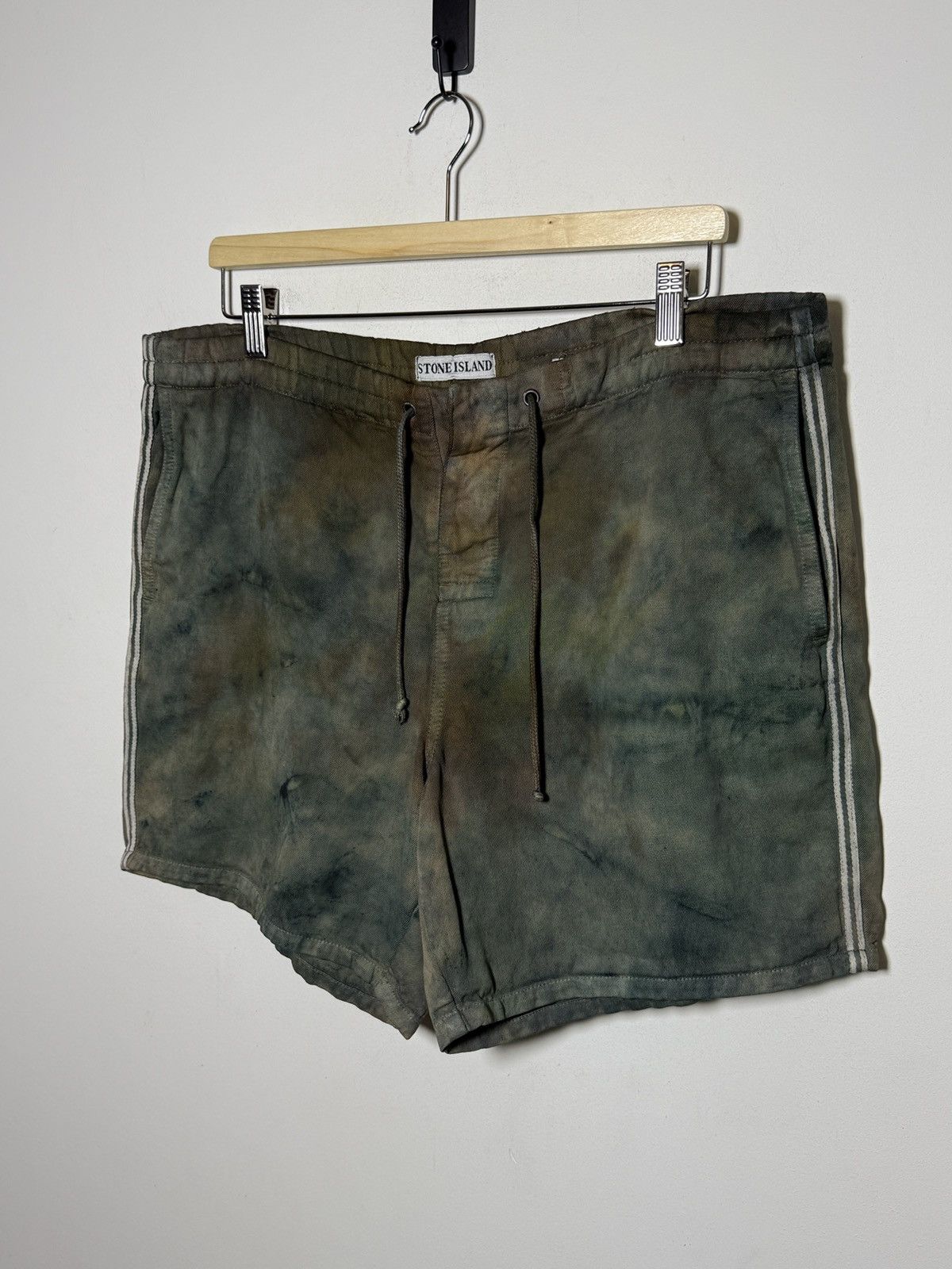 Stone Island vintage archive Hand-dyed Stone Island cotton shorts Size US 34 / EU 50 - 2 Thumbnail