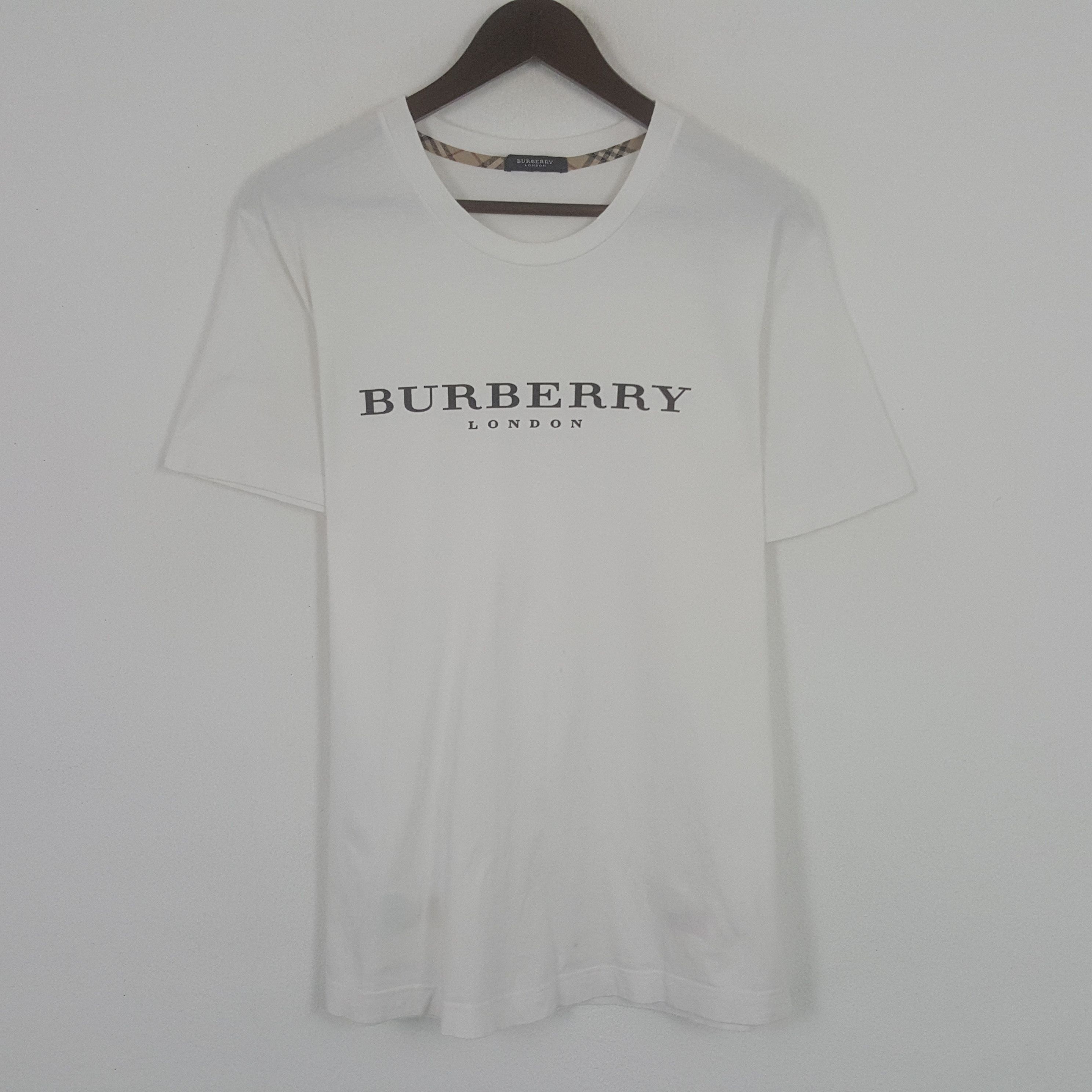 Burberry × Vintage Vintage Burberry London Custom Spell Out Tshirt Size US L / EU 52-54 / 3 - 1 Thumbnail