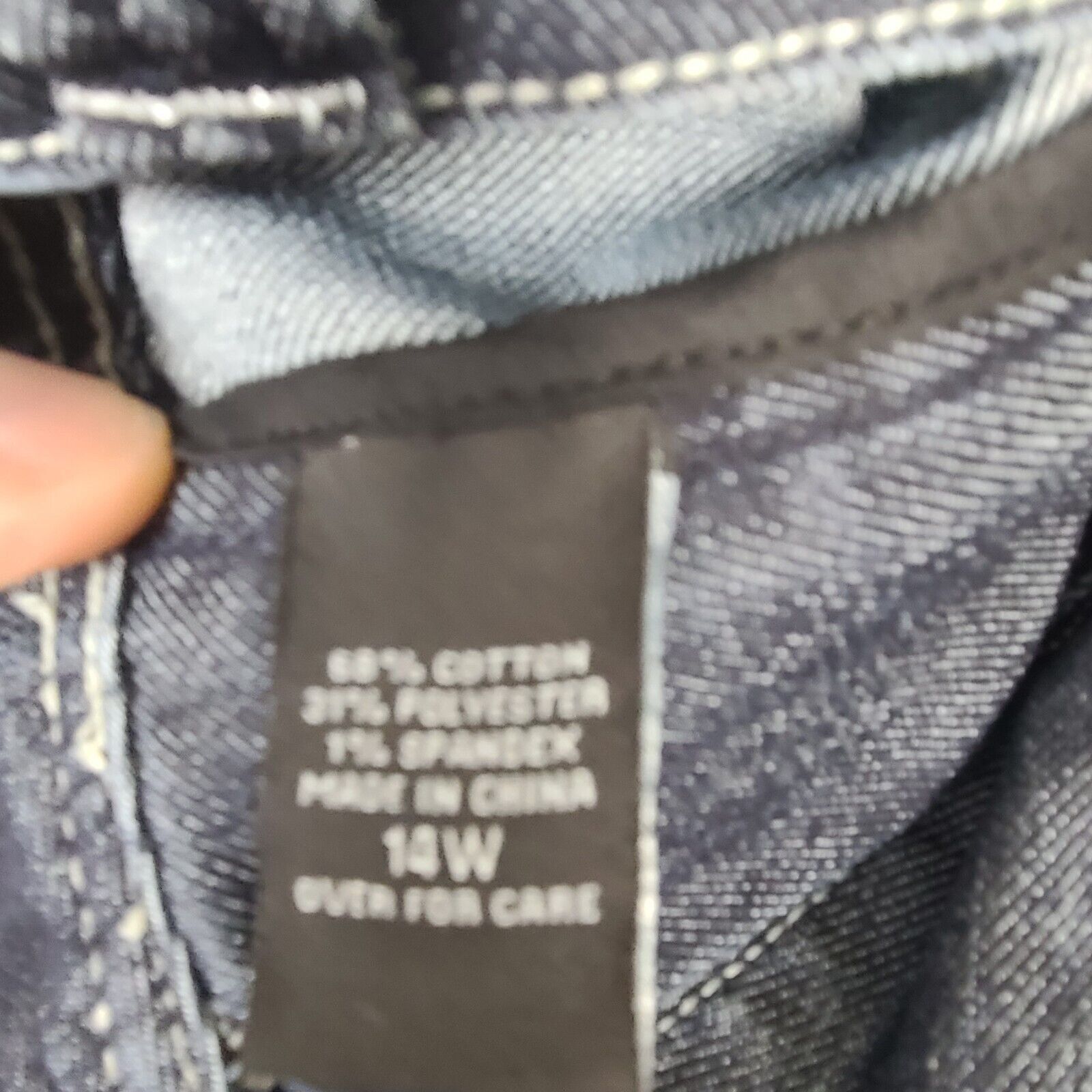 Laura Ashley Women's Ashley Stewart Denim Blue Jeans Size 14W Premium 34x Size 34" / US 12 / IT 48 - 4 Thumbnail