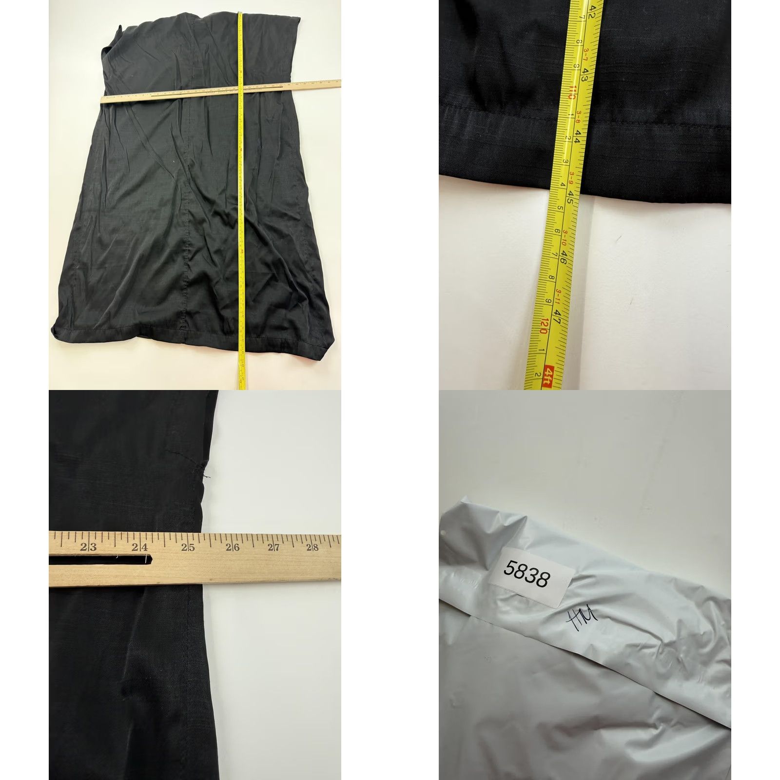 H&M H&M Dress Womens M Black Sleeveless V Neck Shift Midi Workwear Office Size M / US 6-8 / IT 42-44 - 8 Thumbnail