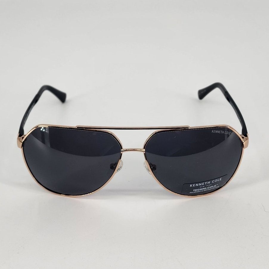 Kenneth Cole Kenneth Cole New York Gold Polarized Aviator Sunglasses Size ONE SIZE - 3 Thumbnail