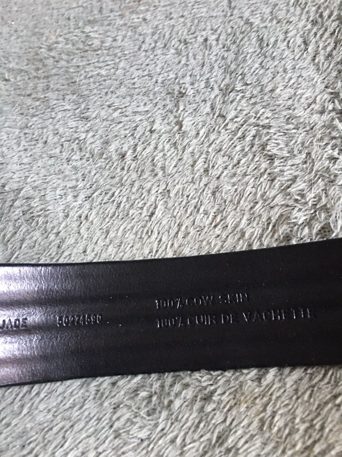 Hugo Boss HUGO BOSS Handmade Leather Italy Belt Size S Size ONE SIZE - 7 Thumbnail