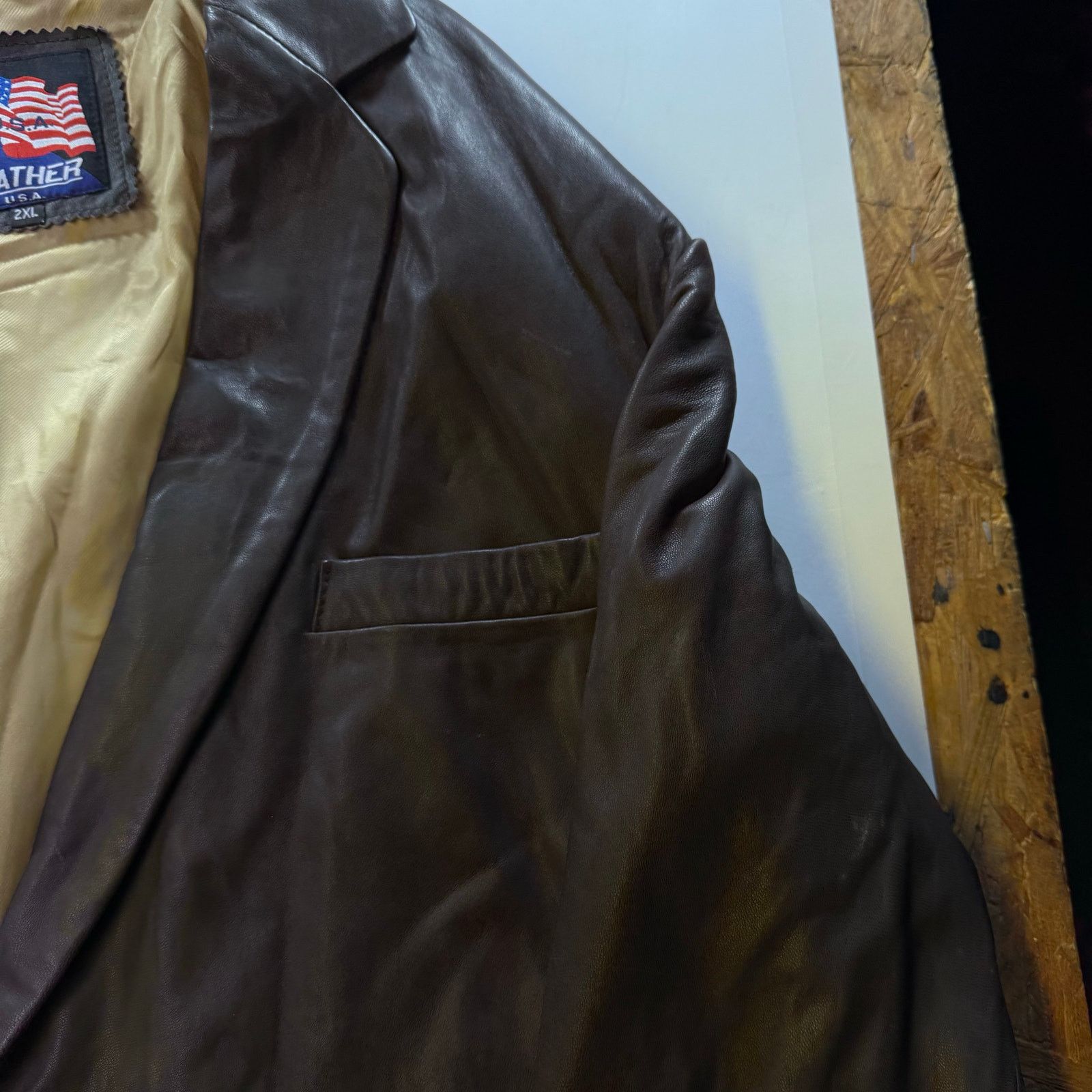 Other Leather USA Jacket Brown/Brown Size 2XL Size US XXL / EU 58 / 5 - 5 Thumbnail