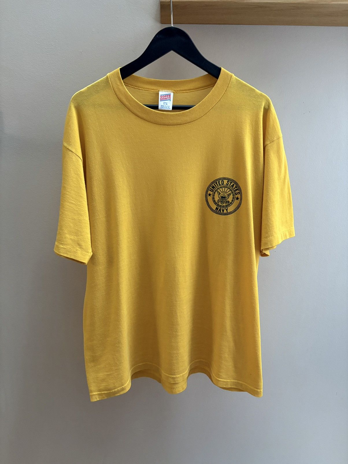Soffe United States Navy VTG 80/90s yellow Soffe t-shirt XL Size US XL / EU 56 / 4 - 1 Thumbnail