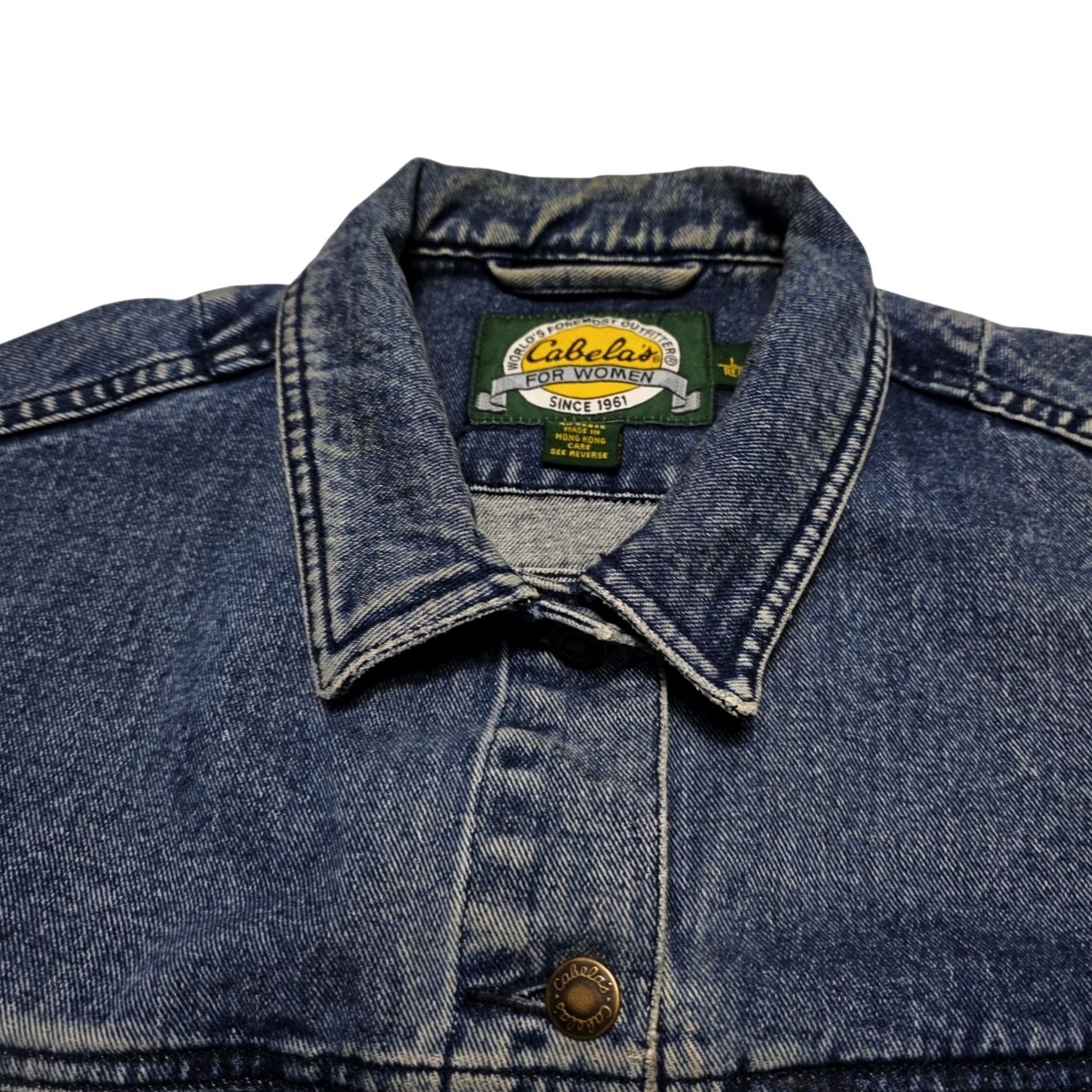 Vintage VINTAGE Cabela’s Denim Jacket Jean Women’s 90s Size Large Outdoor Size 36" / US 14 / IT 50 - 4 Thumbnail