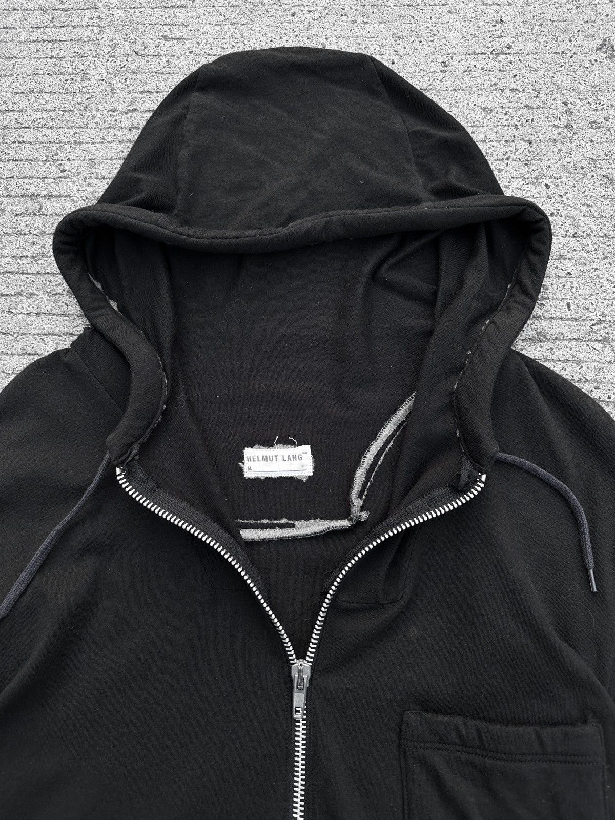 Helmut Lang Archive Helmut Lang Cotton One Pocket Hoodie Jacket Size US S / EU 44-46 / 1 - 9 Thumbnail