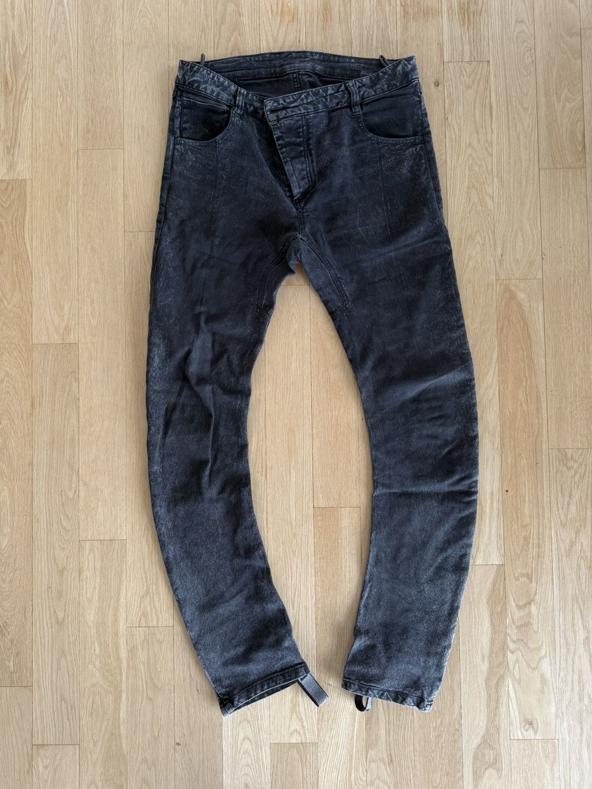 11 by BORIS BIDJAN SABERI P1c pants jeans black grey L