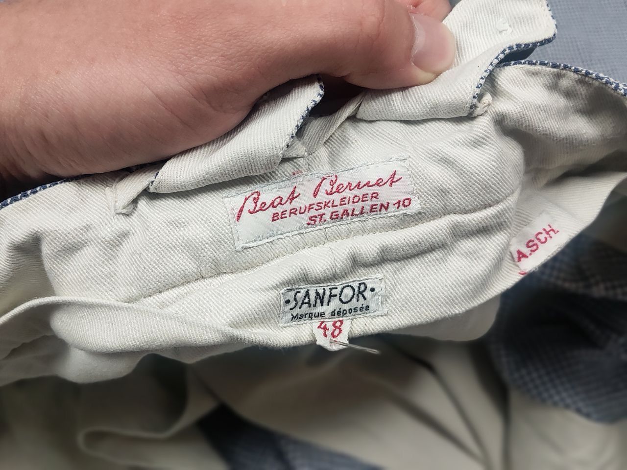 Vintage Vintage 60s Sanfor Shirt Marque Berufskleider Workwear Pants Size US 32 / EU 48 - 17 Thumbnail