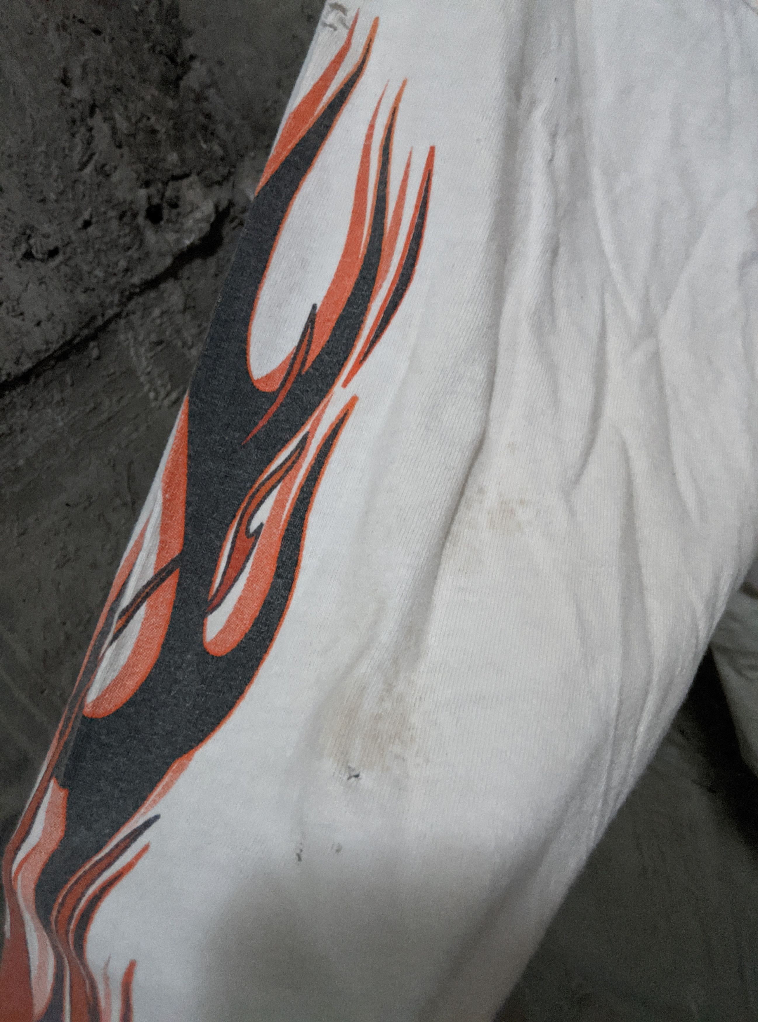 Harley Davidson Vintage thrashed Harley Davidson flames distressed WCC ERD Size US L / EU 52-54 / 3 - 15 Thumbnail