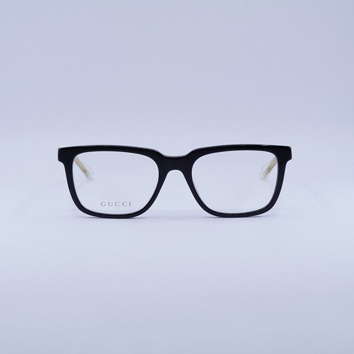 Gucci Gucci GG0560O 005 Eyeglasses Black 55mm Square Frame Size ONE SIZE - 2 Thumbnail