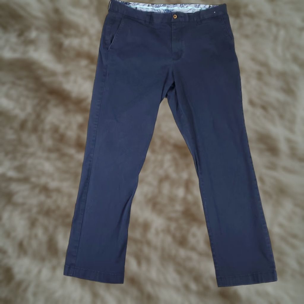 Tommy Bahama Tommy Bahama Pants Mens 36x30 Blue Stretch Cotton Blend Chino Trousers Size US 36 / EU 52 - 1 Thumbnail