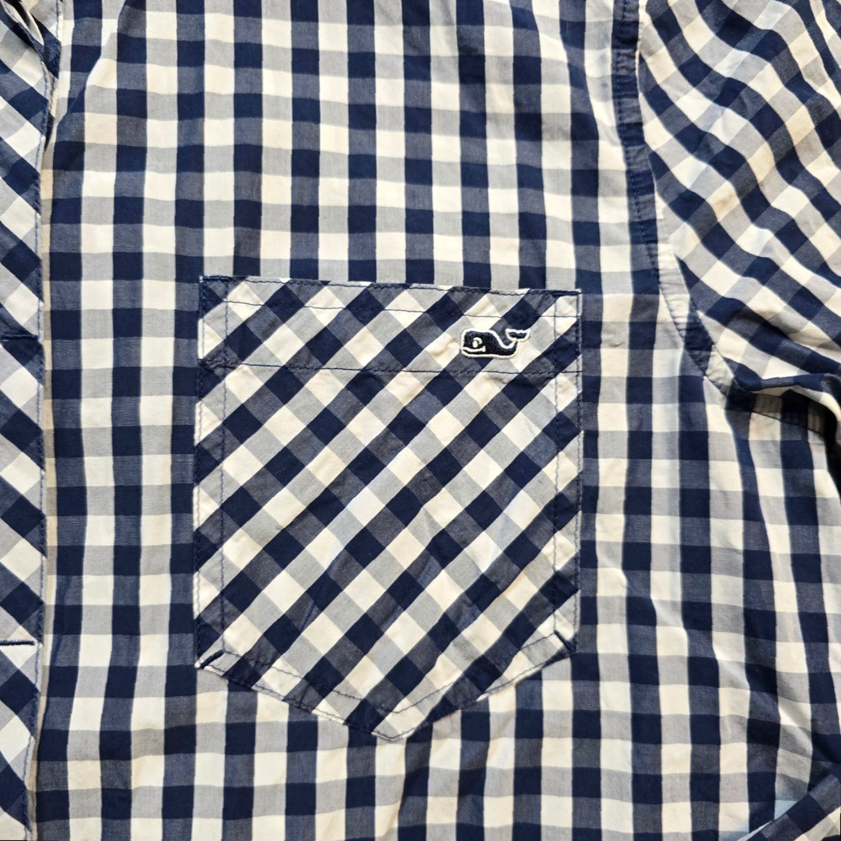 Vineyard Vines Vineyard Vines Blouse Womens Size 8 Blue Gingham Plaid Button Collared Long Sleeve Classic Preppy Career Shirt Women Size M / US 6-8 / IT 42-44 - 4 Thumbnail