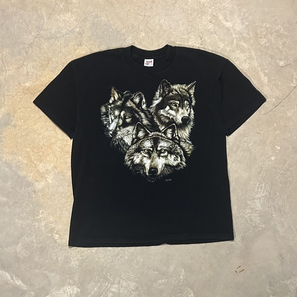 Vintage Crazy Vintage 90s Three Wolves Nature Philadelphia Zoo Tee Size US XL / EU 56 / 4 - 1 Thumbnail