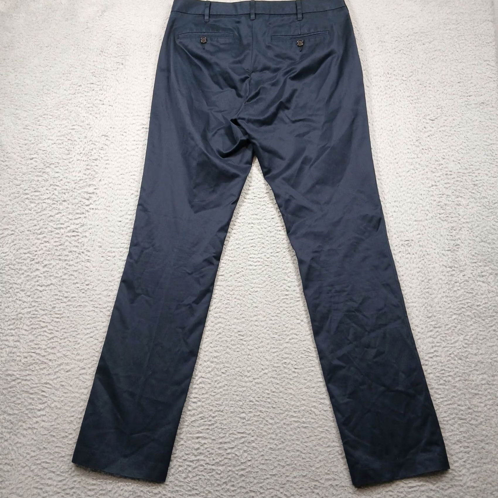 Bonobos Bonobos Slim Fit Chino Pants Mens 31x32 Navy Blue Cotton Casual Size US 31 - 3 Thumbnail