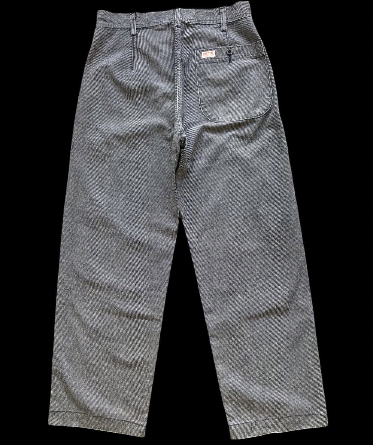 Edwin × Vintage BAGGY🔥EDWIN lOl Vintage Military Design Fine Stripe Pant Size US 30 / EU 46 - 1 Thumbnail