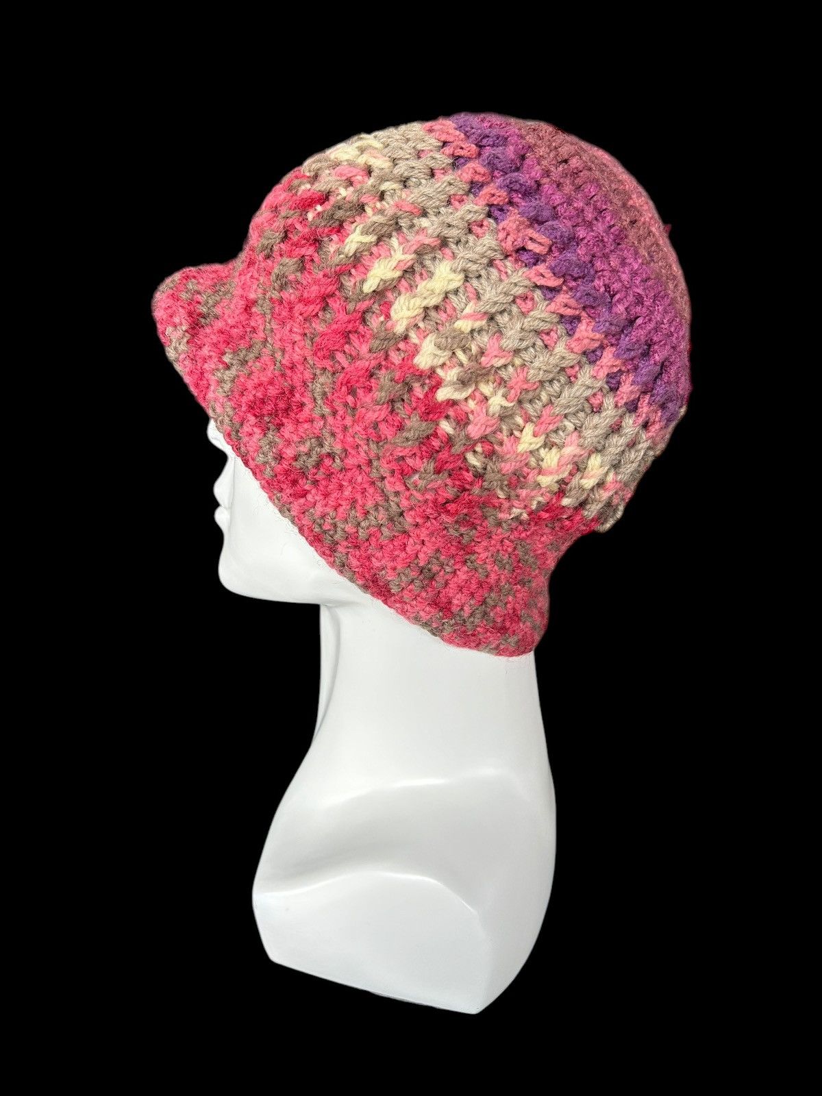 Japanese Brand × Kapital × Vintage Crochet Knitted handmade Beanie Hats ☠️☠️ Size ONE SIZE - 5 Thumbnail