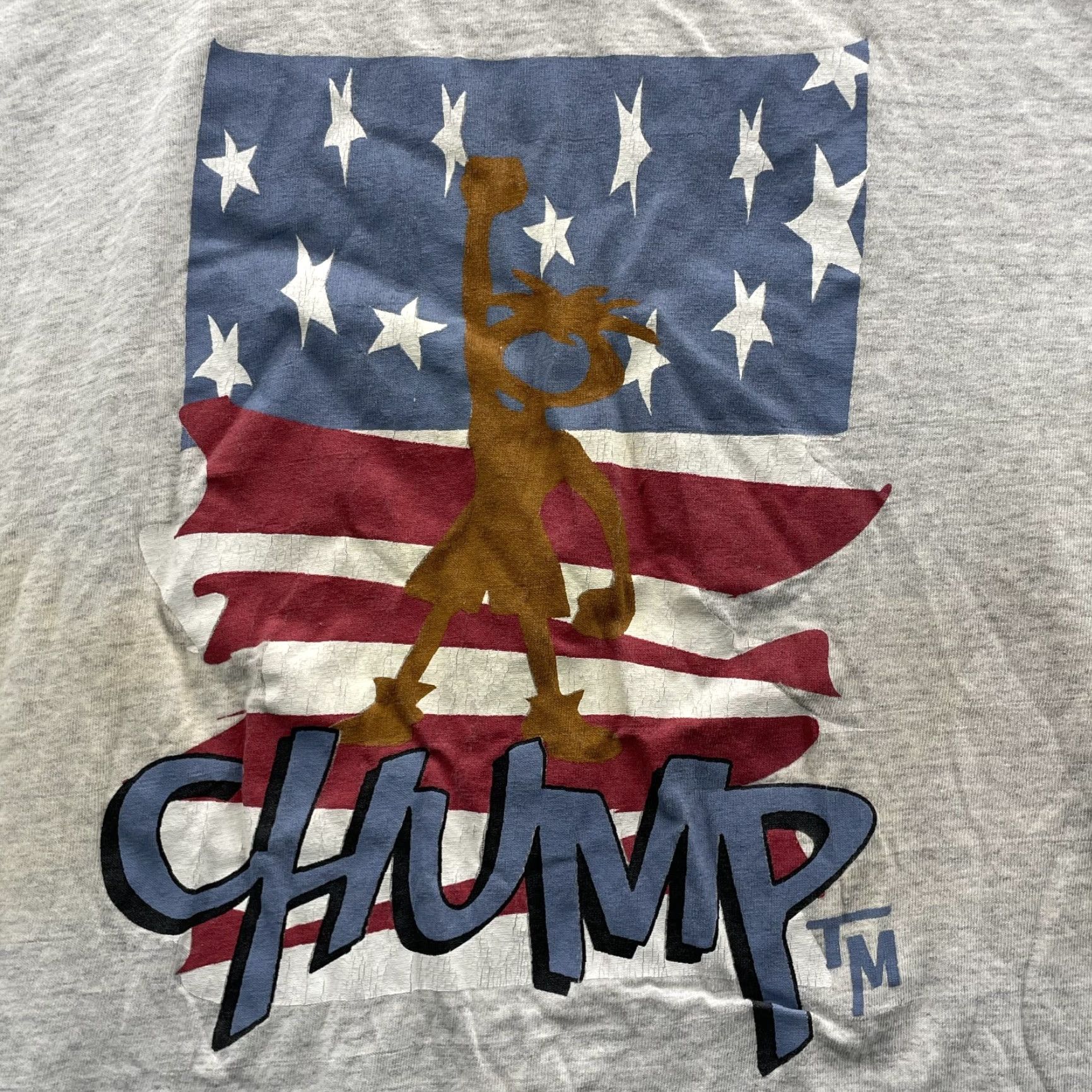 Vintage VINTAGE OGIO Shirt XL Gray 90s Flag Freedom USA Streetwear Chump Gear TShirt Single Stitch Retro Mens Graphic Print Cotton Jersey/Canvas Logo Size US XL / EU 56 / 4 - 3 Thumbnail