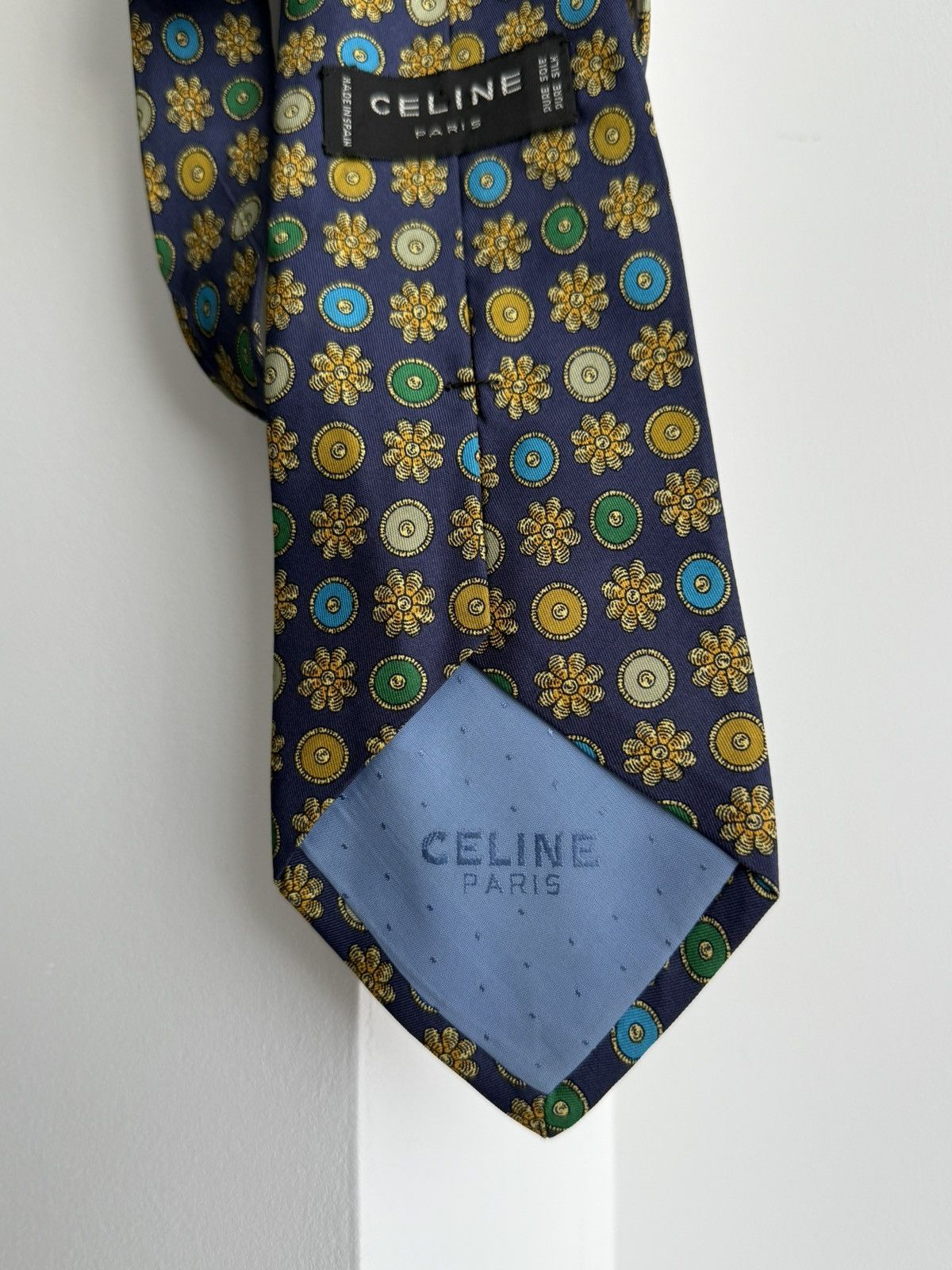 Celine Vintage Celine Silk Tie Size ONE SIZE - 4 Thumbnail
