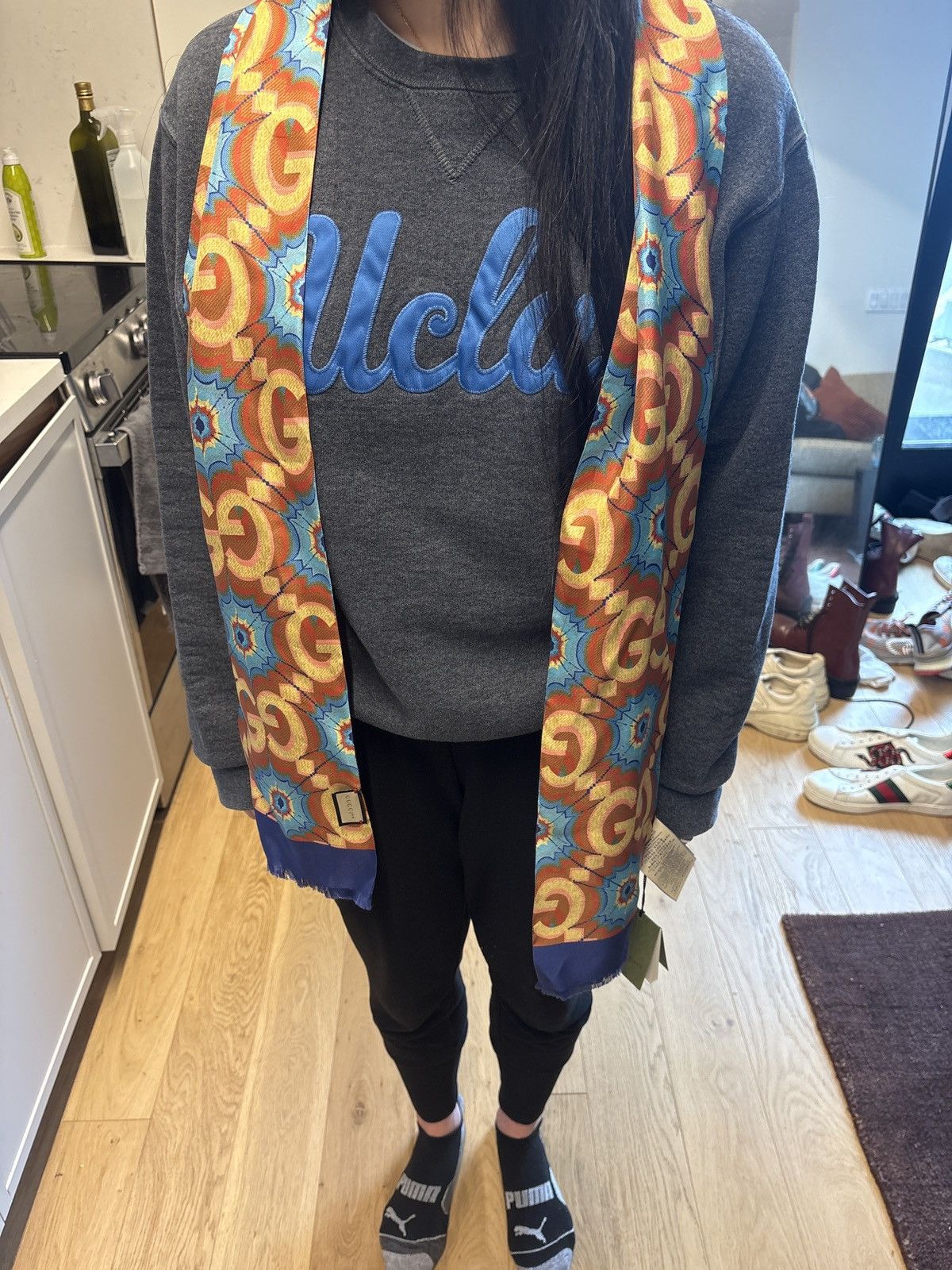 Gucci Gucci 100 scarf Size ONE SIZE - 3 Thumbnail