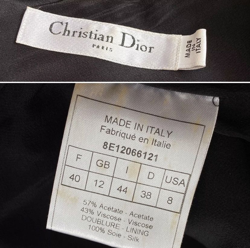 Dior 2008 CHRISTIAN DIOR DRAPED DRESS BLACK SIZE 44 US 8 Size M / US 6-8 / IT 42-44 - 7 Thumbnail