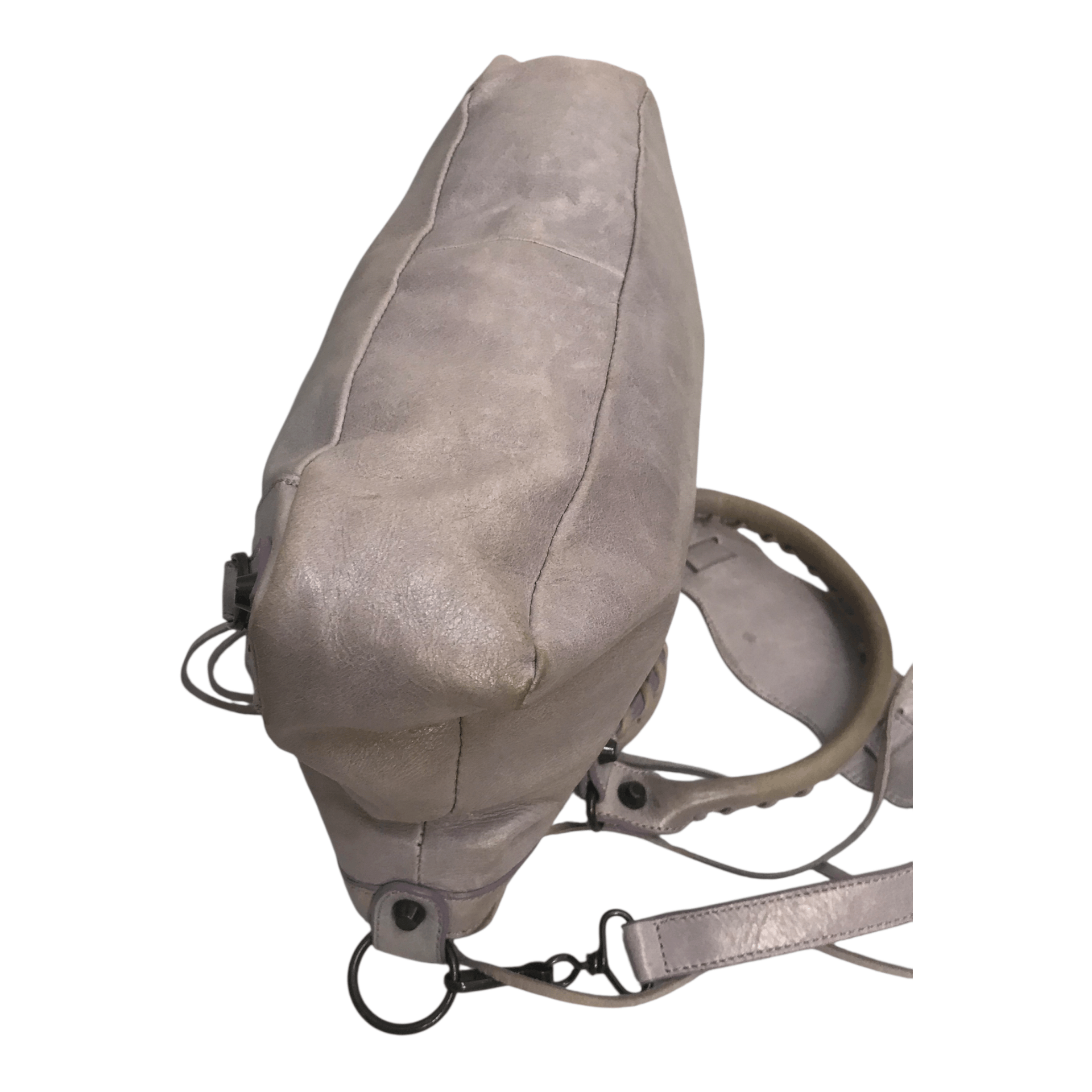 Leather Elegant Leahter Light Purple HandBag Size ONE SIZE - 6 Thumbnail