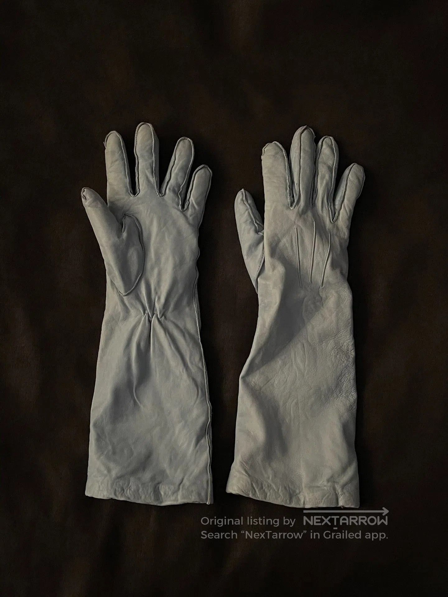 Ann Demeulemeester Ann Demeulemeester Unisex Leather Gloves. Size ONE SIZE - 2 Thumbnail