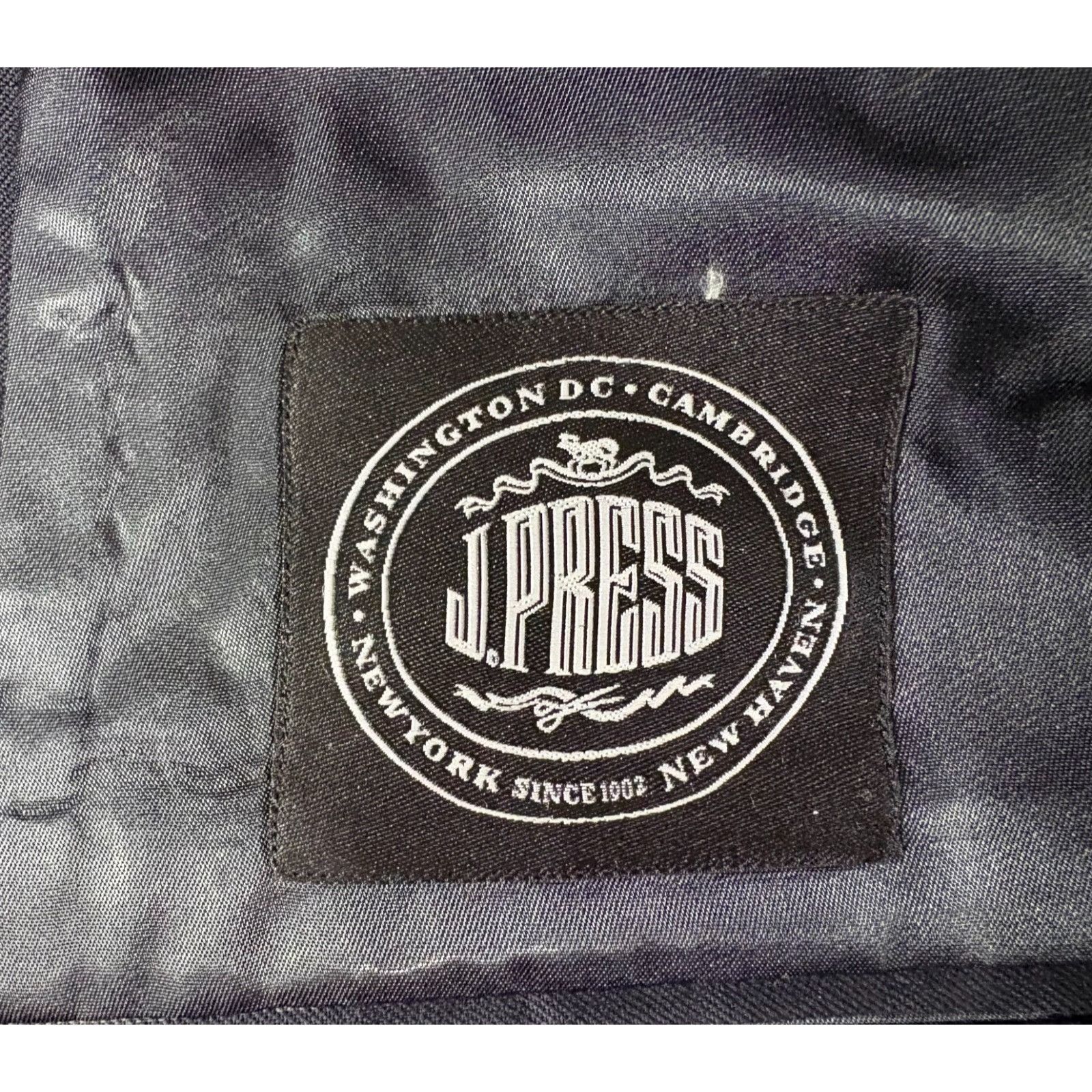 J. Press J. Press Parker Wool Pinstripe Blazer Sport Coat sz 43R colo Size 42R - 3 Thumbnail