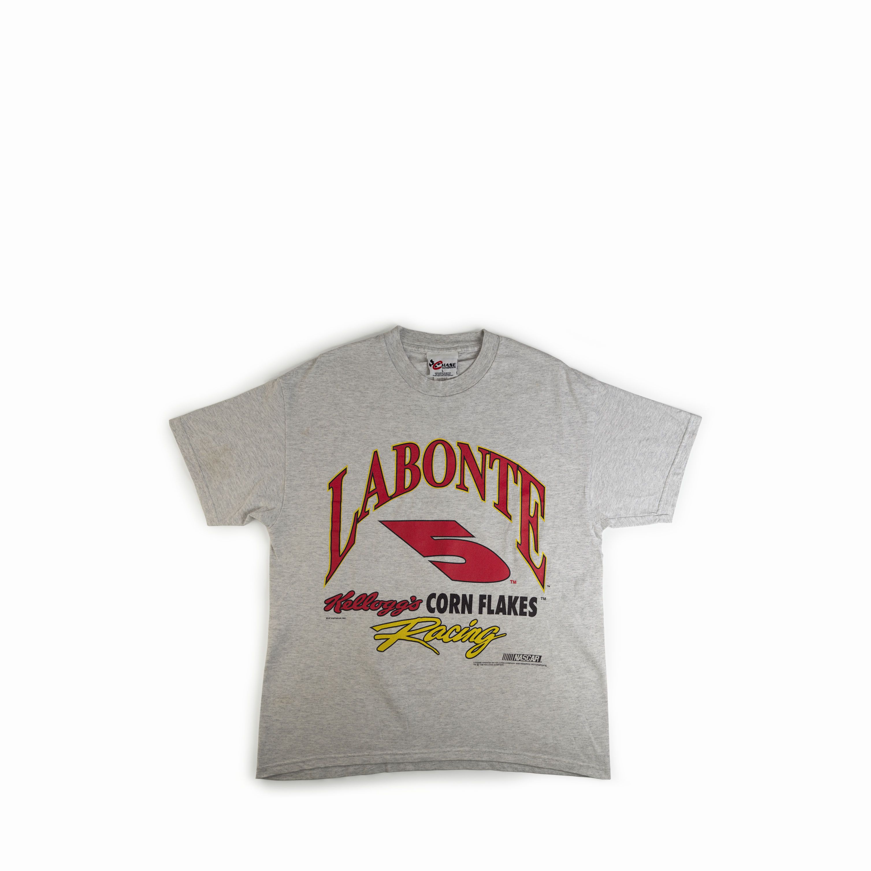 NASCAR Vintage 1990's Nascar Racing Labonte Kelloggs Tee Shirt Size US L / EU 52-54 / 3 - 1 Thumbnail