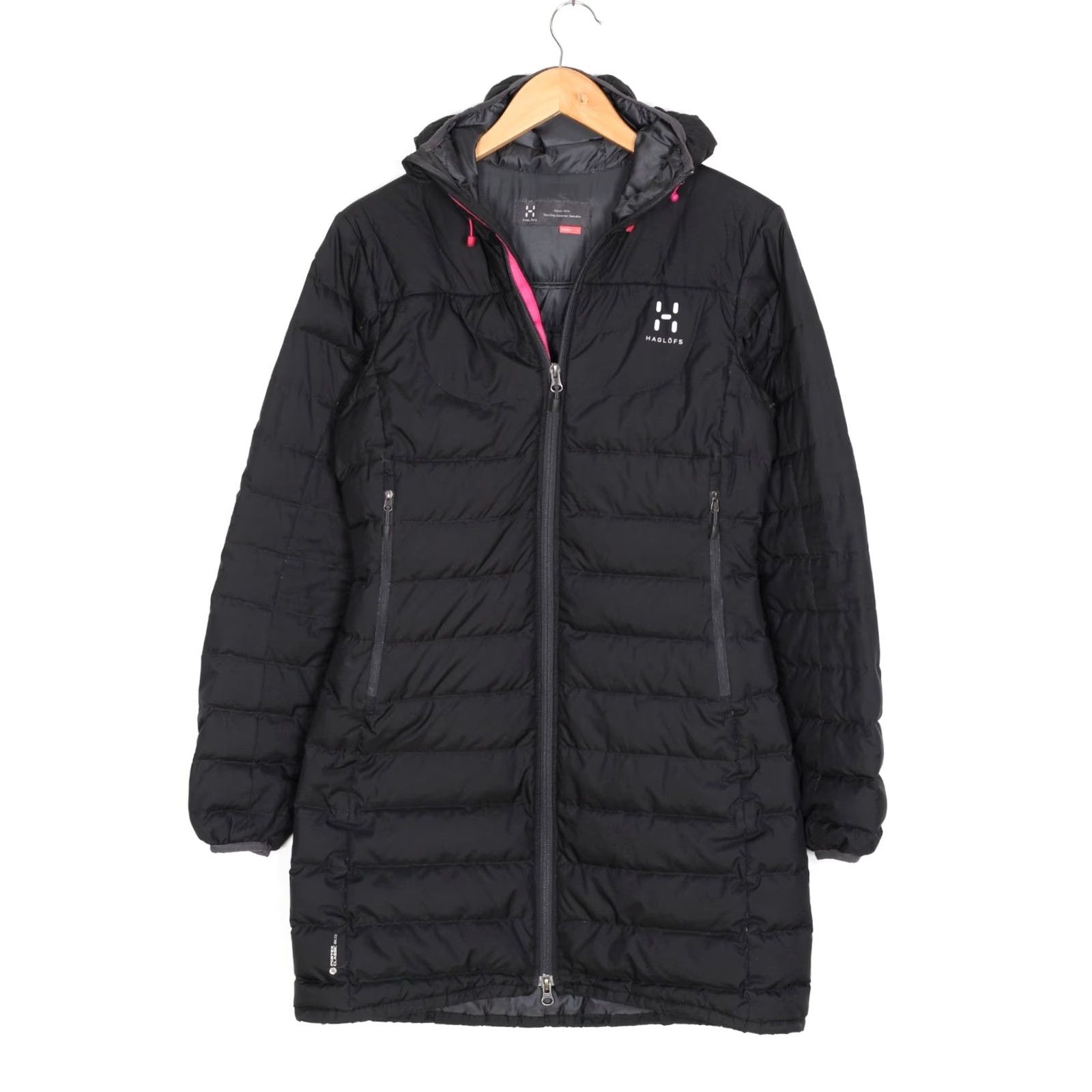 Vintage Haglöfs BIVVY Down Puffer Jacket Women S Hooded PERTEX CLASSIC ECO MJ6069 Black Womens Jacket Size S / US 4 / IT 40 - 2 Thumbnail