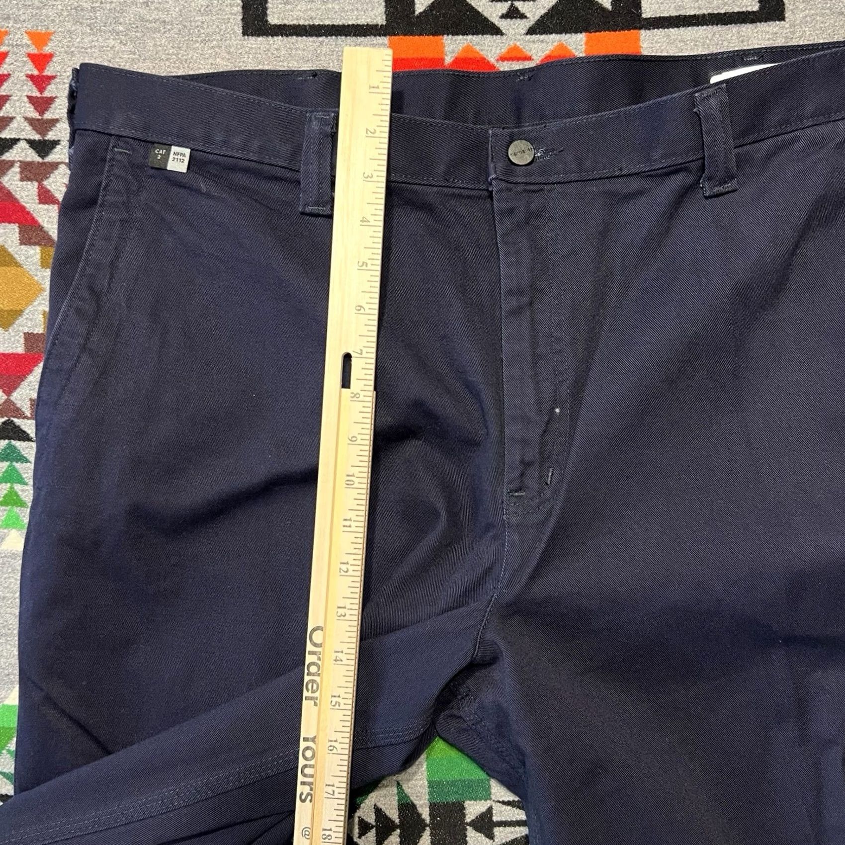 Carhartt Carhartt Pants Mens 42x30 Navy Flame Resistant Workwear B9 Size US 42 / EU 58 - 4 Thumbnail