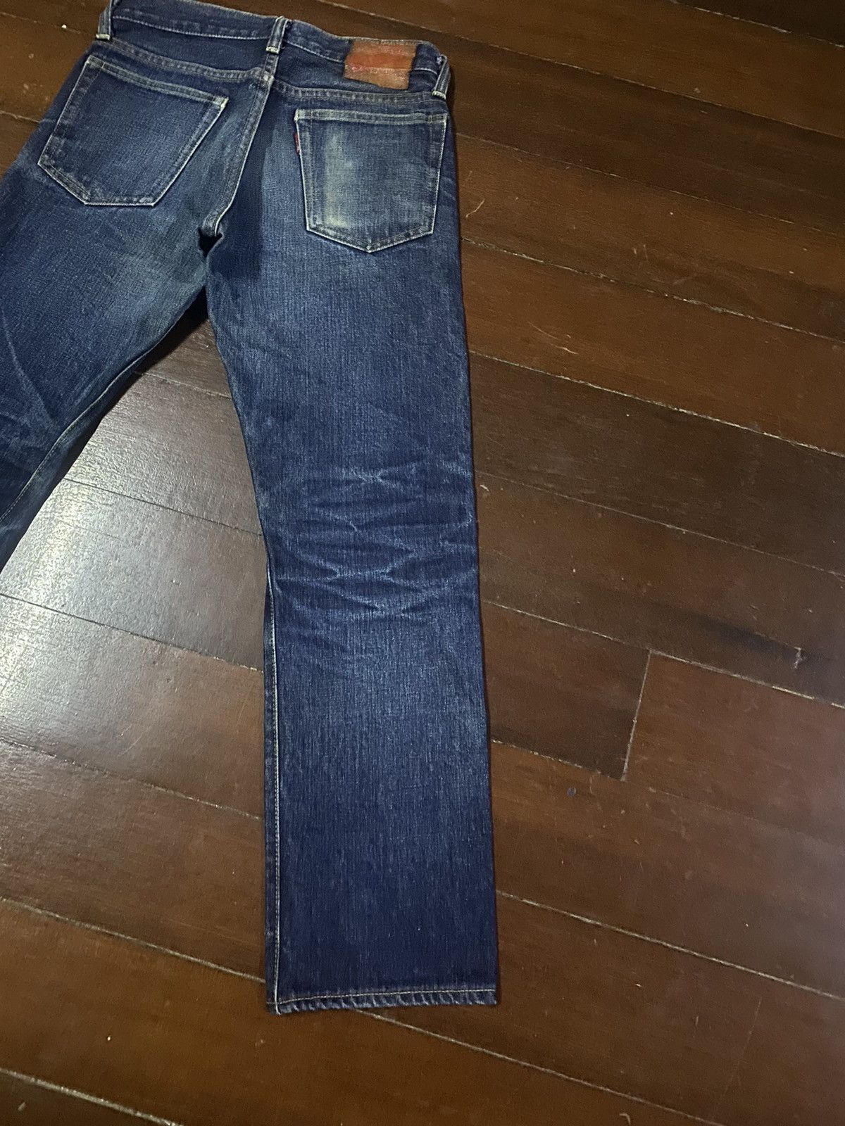 Denime Denime XX Leather Patch Selvedge Jeans mud wash clawmark Size 28" / US 6 / IT 42 - 13 Thumbnail
