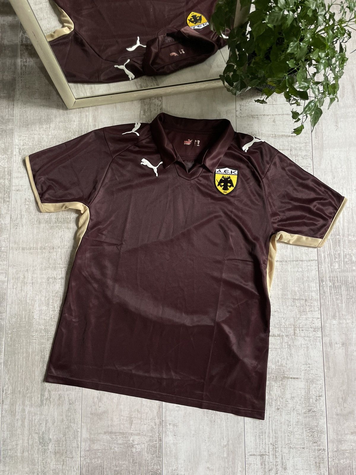 Puma × Vintage Vintage Puma AEK Athens 2008/2009 Football Shirt Jersey Size US S / EU 44-46 / 1 - 1 Thumbnail