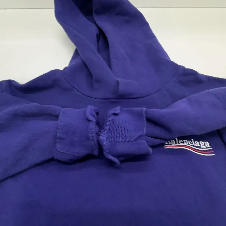 Balenciaga Balenciaga Balenciaga Kids Logo Hoodie in Blue -2507 Size US M / EU 48-50 / 2 - 4 Thumbnail