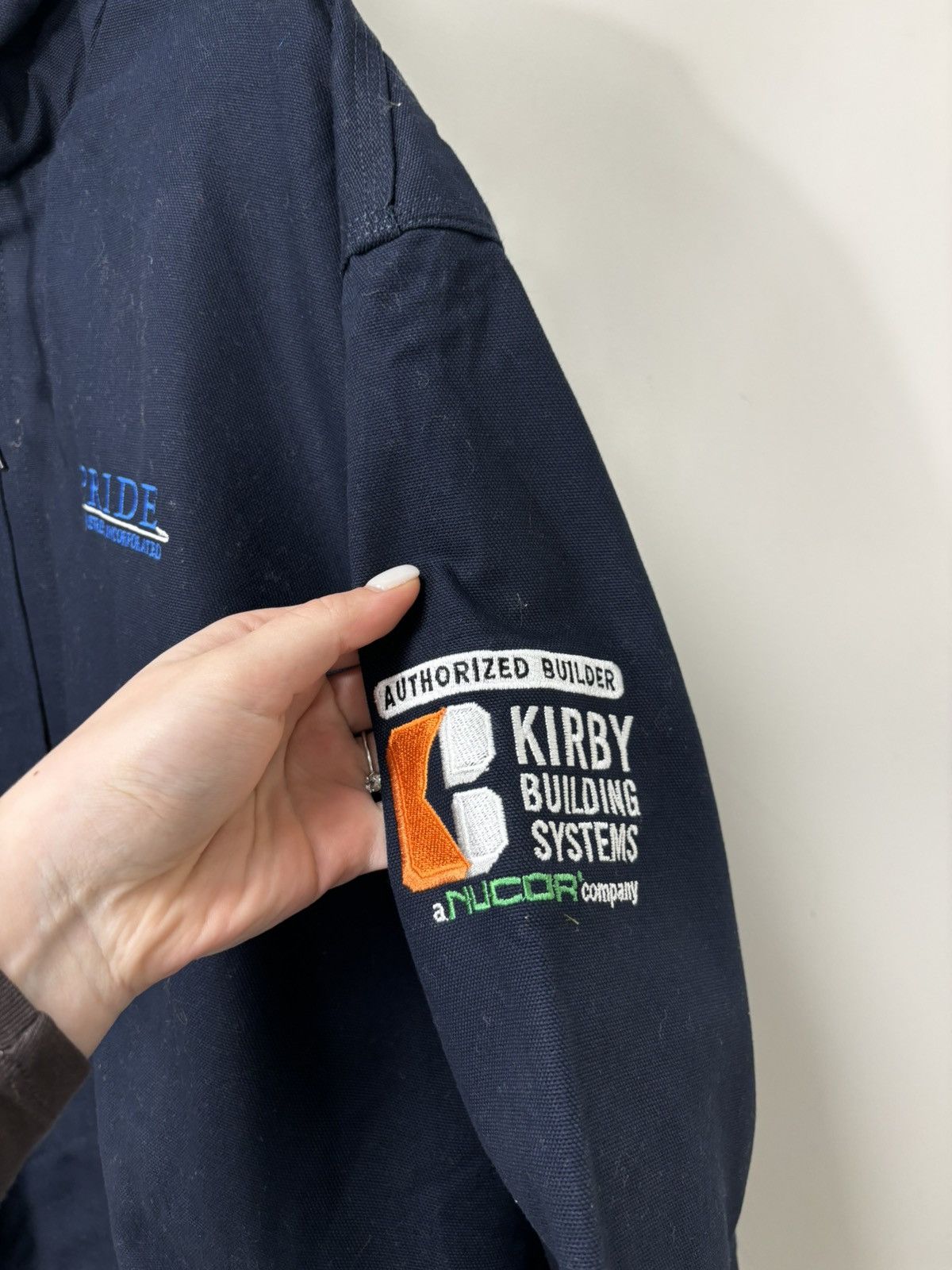 Carhartt Vintage Carhartt J131 USA Navy Hype Hooded Active Jacket Size US XL / EU 56 / 4 - 7 Thumbnail