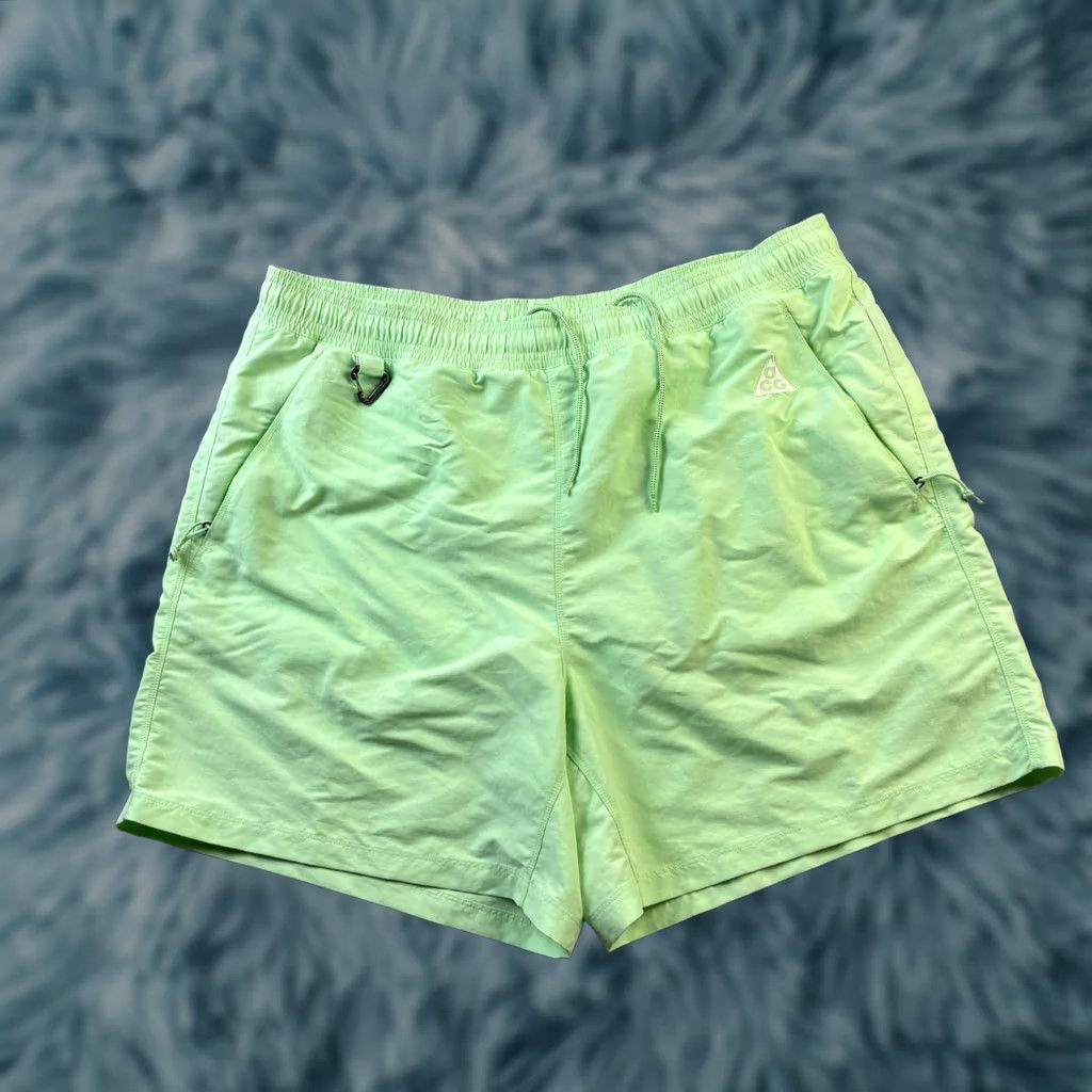 Nike Nike ACG Shorts Mens LT Large Tall Green Reservoir Goat Brief Lined Outdoors - Classic Athletic Style Size US 33 - 1 Thumbnail