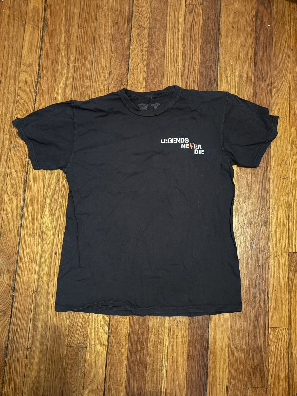 Vlone Black VLone JuiceWRLD tee Size US L / EU 52-54 / 3 - 1 Thumbnail