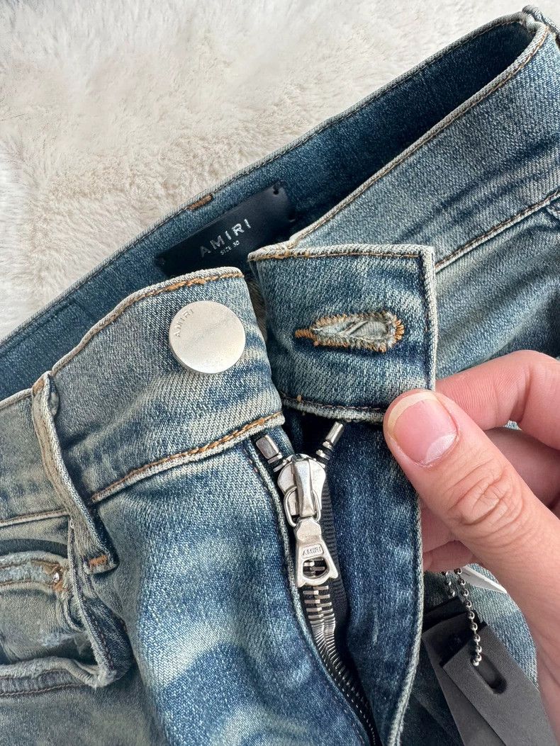 Amiri Palm Tree Destroyed Jean